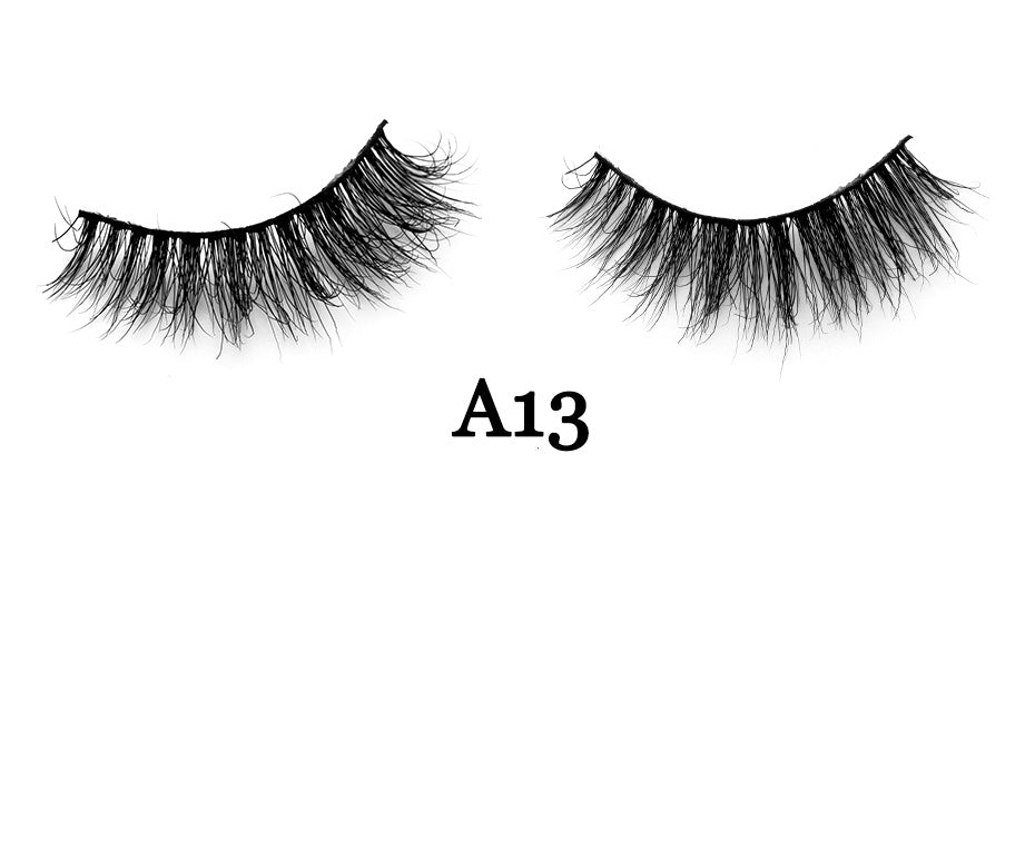 Monika Beauty Pageant Handmade 3D Mink Full Strip False Eyelashes - Family