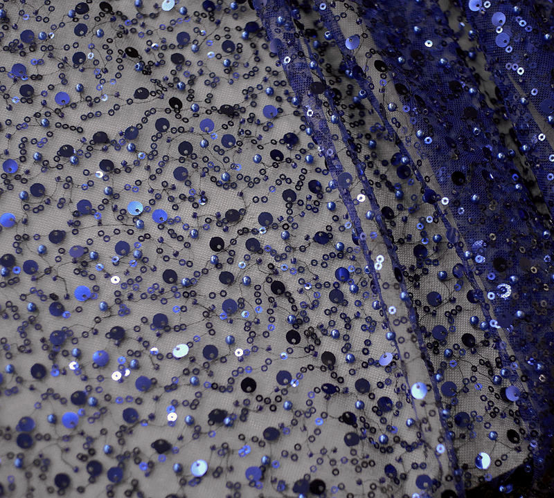 Monika Beauty Pageant Sequined Pearl Embroidery Lace Asymmetric Single Sleeve Dress