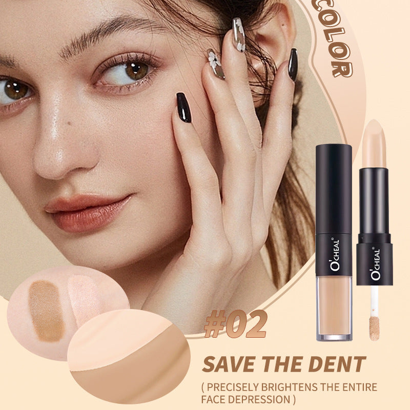 Monika Beauty Pageant Liquid Concealer Double-headed Contour Stick Three-dimensional Face Brightening