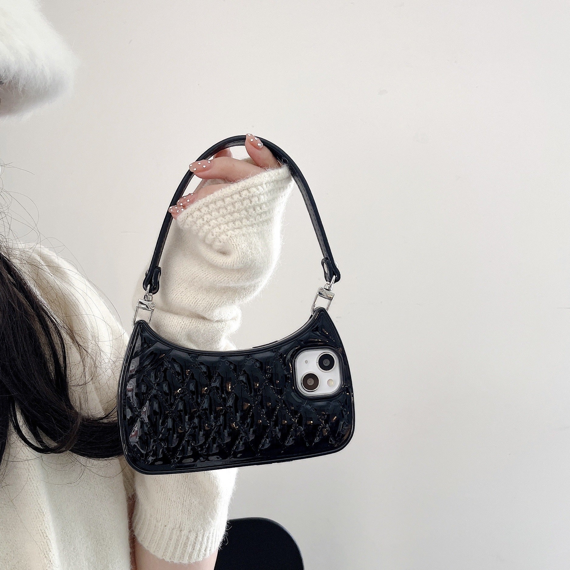 Monika Beauty Pageant Creative Ringer Net Red Envelope Bag Mobile Phone Case