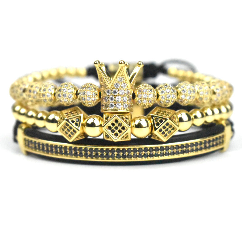 Monika Beauty Pageant Crown small triangle bracelet