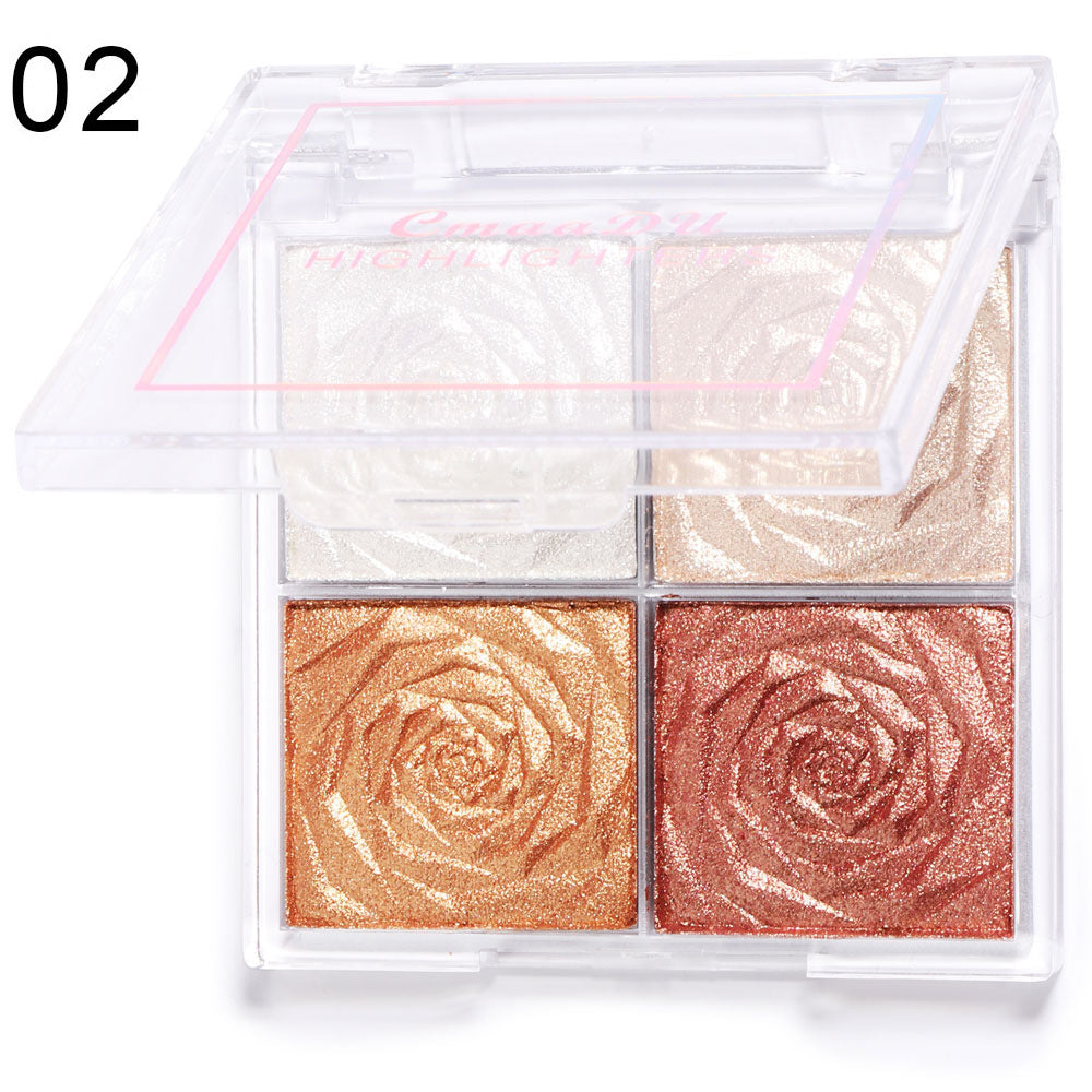 Monika Beauty Pageant CmaaDu 4 Color Highlighter Eyeshadow Blush