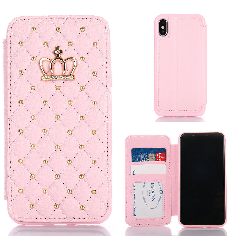 Monika Beauty Pageant Crown Card Leather Case for Samsung Phone Case