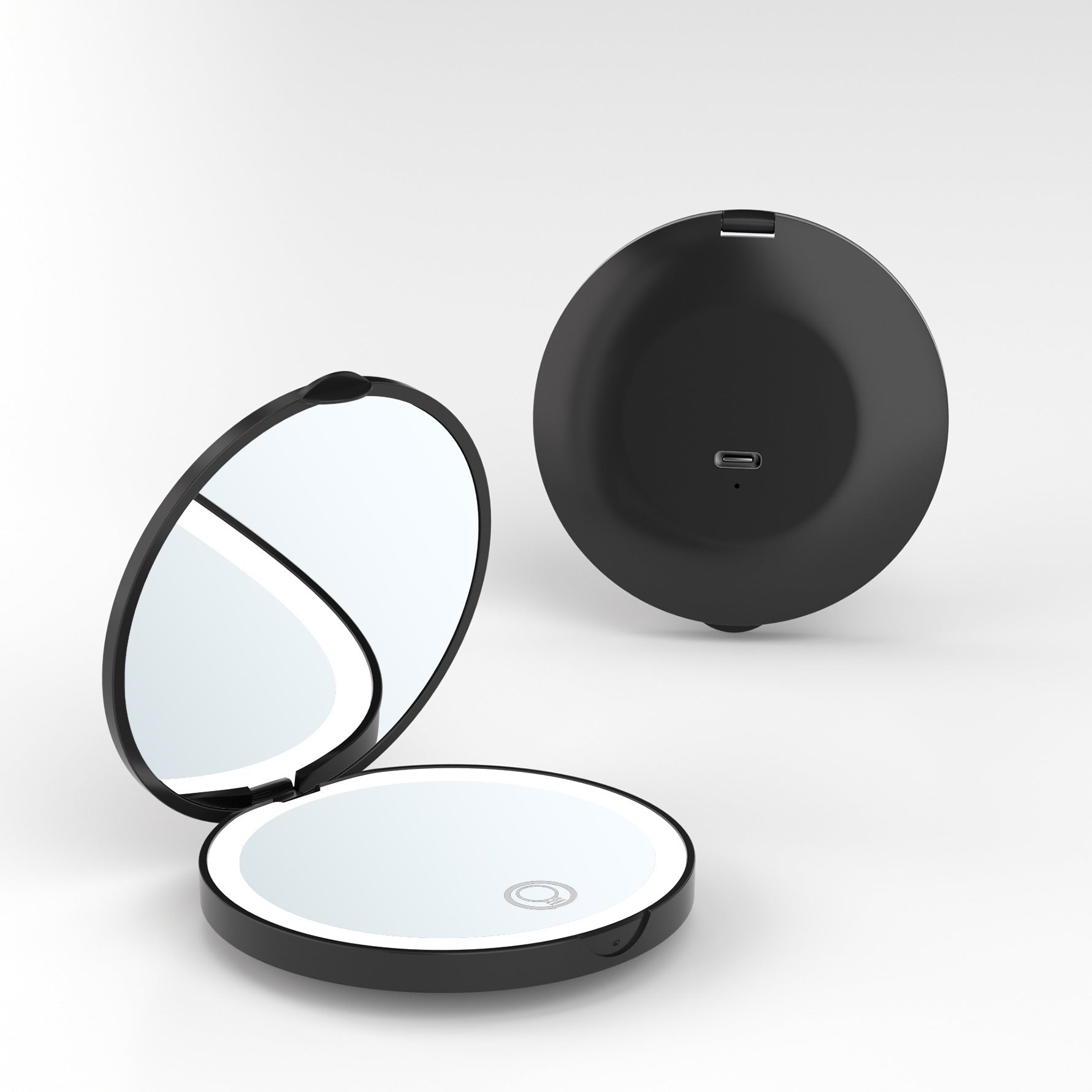 Monika Beauty Pageant Portable Folding Led Luminous With 2X Amplification Rechargeable Portable Led Make-up Mirror