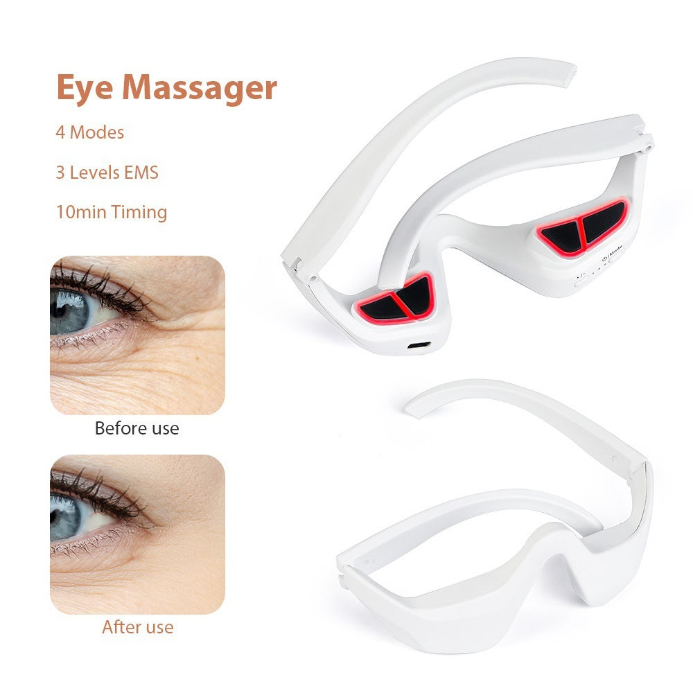 Monika Beauty Pageant Eye Massager Relieves Eye Fatigue Eyes Massage Glasses Eye Fatigue Relief Massager Under-Eye Glasses Massager