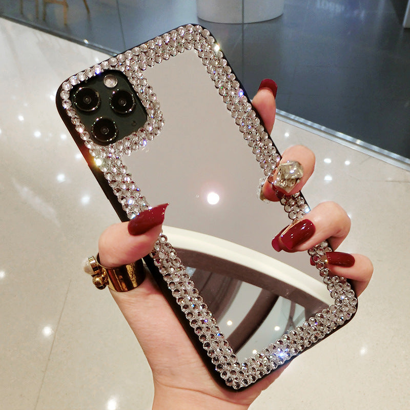 Monika Beauty Pageant Women's Fashion Rhinestone-encrusted Silicone Drop-resistant Phone Case