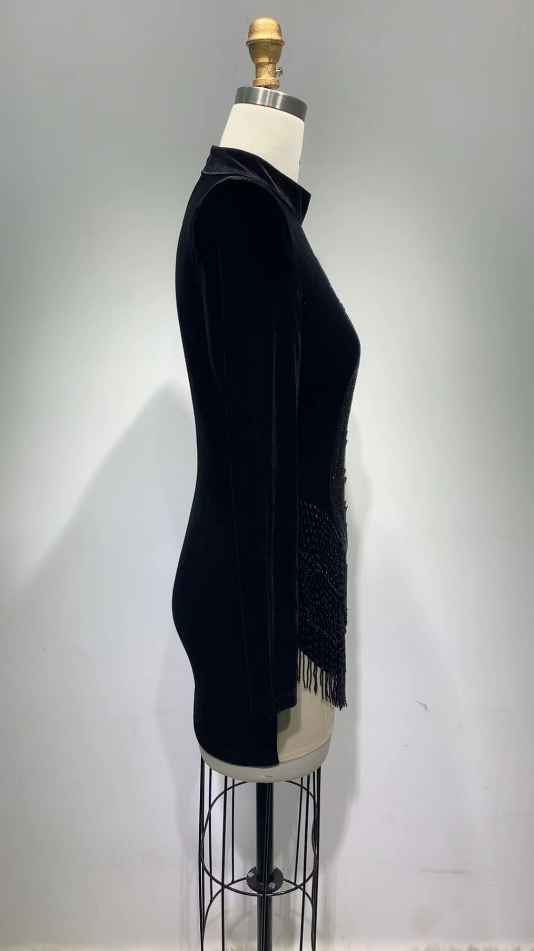 Monika Beauty Pageant Padded Shoulder Dress