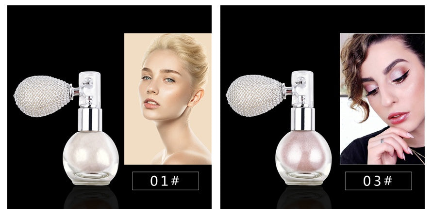 Monika Beauty Pageant Spray Brightening Glitter Powder Body Powder Highlighter