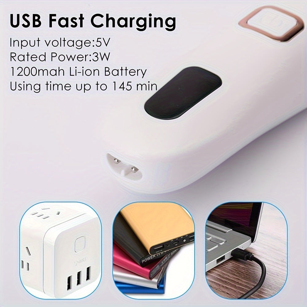 Monika Beauty Pageant Electric Foot Grinder And Callus Remover, Electric Foot Polisher, Rechargeable Foot Washing And Pedicure Kit, Suitable For Cracked Heels And Dead Skin, With 3 Roller Heads