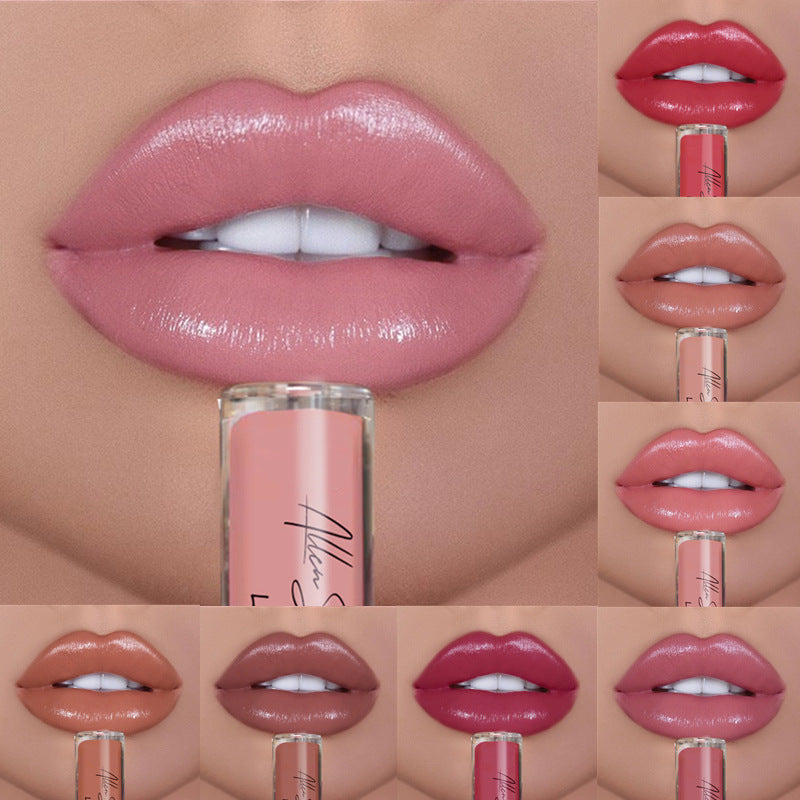 Monika Beauty Pageant Silky Cream Texture Lip Gloss Aliexpress Shopee Cross-Border Exclusive Lip Glaze Lip Gloss Lipstick