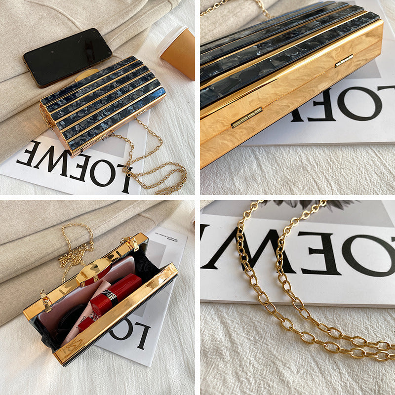 Monika Beauty Pageant Women's High-end Patch Acrylic Evening Bag