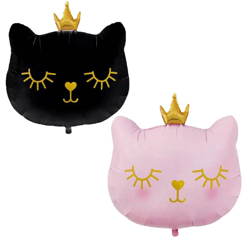 Monika Beauty Pageant Crown Cat Aluminum Film Balloon Party Arrangement