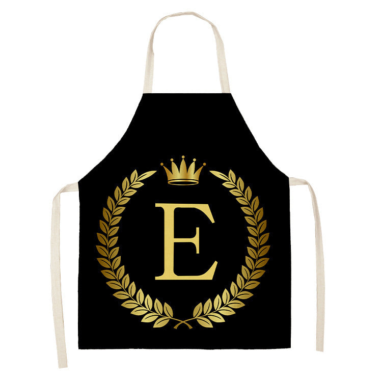Monika Beauty Pageant Golden Crown Letter Apron Cute