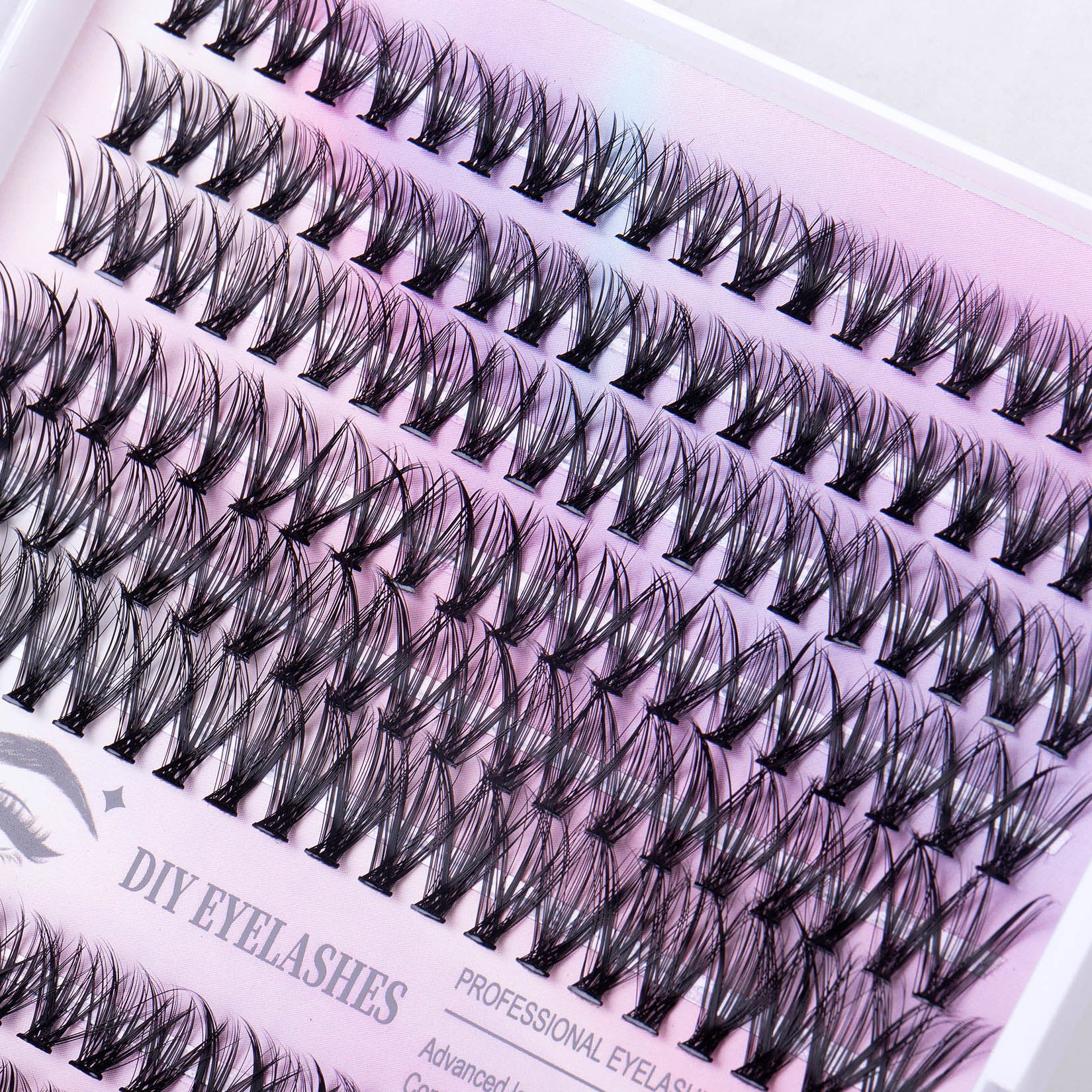 Monika Beauty Pageant 12 Rows Of 30D Plus 40D Clusters Of 240 Segmented Lashes Set