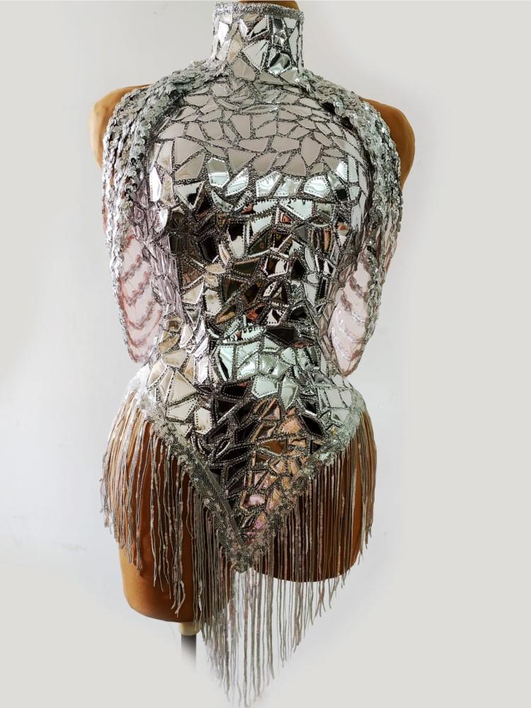 Monika Beauty Pageant Rhinestones Singer Stage Dress