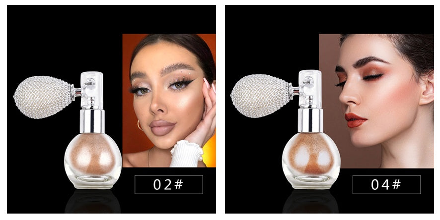 Monika Beauty Pageant Spray Brightening Glitter Powder Body Powder Highlighter
