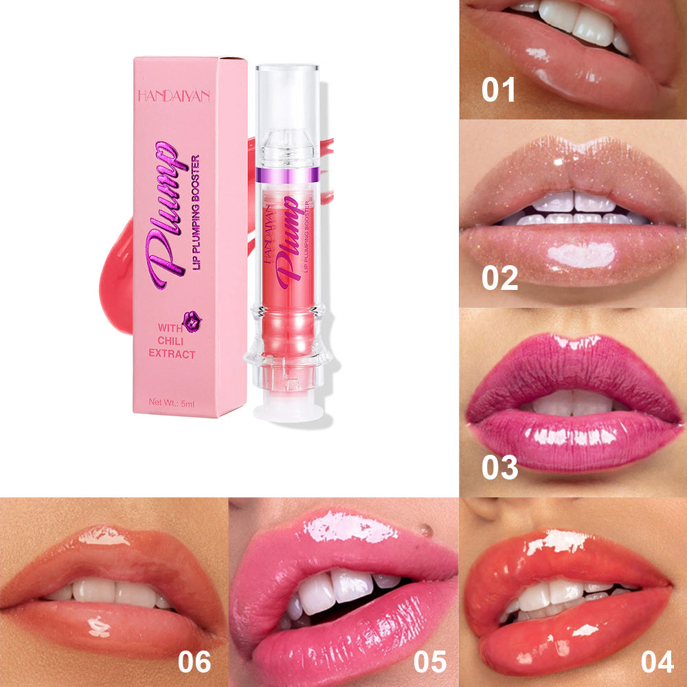 Monika Beauty Pageant New Tube Lip Rich Lip Color Slightly Spicy Lip Honey Lip Glass Mirror Face Lip Mirror Liquid Lipstick